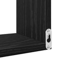 Væghylde 2 pcs Sort eg 40 x 40 x 49,5 cm Konstrueret træ