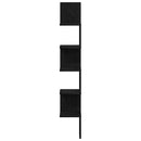 Hjørnehylde Sort eg 20 x 20 x 127,5 cm Konstrueret træ