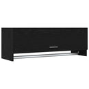 Garderobeskab Sort eg 100 x 32,5 x 35 cm Konstrueret træ