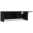 Garderobeskab Sort eg 100 x 32,5 x 35 cm Konstrueret træ