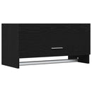Garderobeskab Sort eg 70 x 32,5 x 35 cm Konstrueret træ