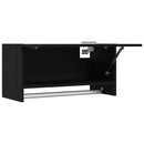 Garderobeskab Sort eg 70 x 32,5 x 35 cm Konstrueret træ