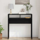 Konsolbord Sort eg 78 x 30 x 80 cm Konstrueret træ