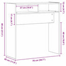 Konsolbord Sort eg 78 x 30 x 80 cm Konstrueret træ