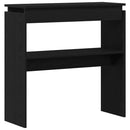 Konsolbord Sort eg 80 x 30 x 80 cm Konstrueret træ