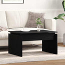 Sofabord Sort eg 68 x 50 x 38 cm Konstrueret træ
