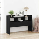 Sideboard med skuffe Sort eg 105 x 30 x 70 cm Konstrueret træ