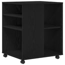 Opbevaringsskab Sort eg 60 x 53 x 72,5 cm Konstrueret træ