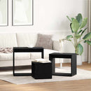Nesting Bord 3 stk. Sort eg 55 x 30 x 50 cm Konstrueret træ