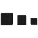 Nesting Bord 3 stk. Sort eg 45 x 45 x 45 cm Konstrueret træ