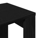 Indskudsborde 3 stk. Sort eg 61 x 28 x 47 cm Konstrueret træ