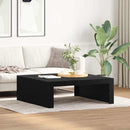 Sofabord Sort eg 100 x 100 x 35 cm Konstrueret træ