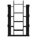 Bogreol Sort eg 86 x 25,5 x 140 cm Konstrueret træ