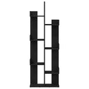 Bogreol Sort eg 48 x 25,5 x 140 cm Konstrueret træ