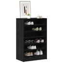 Sko skab med hylde Sort eg 60 x 35 x 92 cm Konstrueret træ