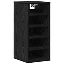 Sko skab med hylde Sort eg 32 x 35 x 70 cm Konstrueret træ