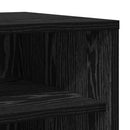 Sko skab 2 pcs Sort eg 32 x 35 x 70 cm Konstrueret træ