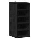 Sko skab 2 pcs Sort eg 32 x 35 x 70 cm Konstrueret træ