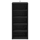 Sko skab 2 pcs Sort eg 32 x 35 x 70 cm Konstrueret træ