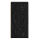 Sko skab 2 pcs Sort eg 32 x 35 x 70 cm Konstrueret træ