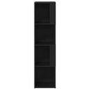 Hjørnehylder Sort eg 33 x 33 x 132 cm Konstrueret træ