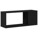 TV-møbelsæt Vægmonteret Sort eg 80 x 24 x 32 cm Konstrueret træ