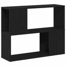 TV-møbelsæt Vægmonteret Sort eg 80 x 24 x 63 cm Konstrueret træ