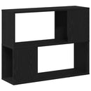TV-møbelsæt Vægmonteret Sort eg 80 x 24 x 63 cm Konstrueret træ