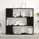 TV-møbelsæt Sort eg 100 x 24 x 94 cm Konstrueret træ