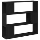 TV-møbelsæt Sort eg 100 x 24 x 94 cm Konstrueret træ