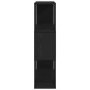 TV-møbelsæt Sort eg 100 x 24 x 94 cm Konstrueret træ