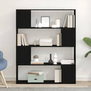 TV-møbelsæt Sort eg 100 x 24 x 124,5 cm Konstrueret træ