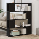 TV-møbelsæt Sort eg 100 x 24 x 124,5 cm Konstrueret træ