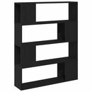 TV-møbelsæt Sort eg 100 x 24 x 124,5 cm Konstrueret træ