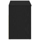 Sko bænk 80 x 30 x 45 cm Konstrueret træ Sort eg