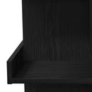 Barbord med hylde Sort eg 100 x 48 x 101,5 cm Konstrueret træ