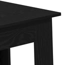 Barbord med hylde Sort eg 102 x 50 x 103,5 cm Konstrueret træ
