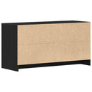 TV-skab 102 x 37,5 x 52,5 cm Sort eg Konstrueret træ