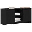 TV-skab 102 x 37,5 x 52,5 cm Sort eg Konstrueret træ