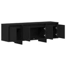 TV-skab Sort eg 120 x 30 x 40,5 cm Konstrueret træ