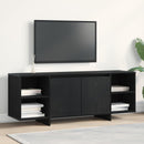 TV-skab 130 x 35 x 50 cm Sort eg Konstrueret træ