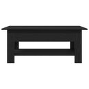 Sofabord Sort eg 102 x 55 x 42 cm Konstrueret træ