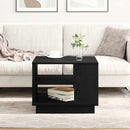 Sofabord Sort eg 55 x 55 x 42 cm Konstrueret træ