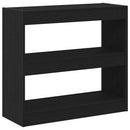 Bogskab 2 niveauer 2 stk. 80 x 30 x 72 cm Konstrueret træ