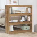 Bogskab 3 niveauer 100 x 30 x 103 cm Konstrueret træ artisan eg