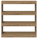 Bogskab 3 niveauer 100 x 30 x 103 cm Konstrueret træ artisan eg