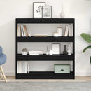 Bogskab Sort eg 100 x 30 x 103 cm Konstrueret træ