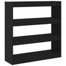 Bogskab Sort eg 100 x 30 x 103 cm Konstrueret træ
