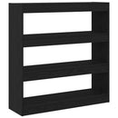 Bogskab Sort eg 100 x 30 x 103 cm Konstrueret træ