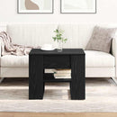 Sofabord Sort eg 55,5 x 55 x 45 cm Konstrueret træ